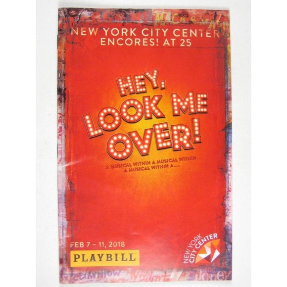 New York City Center Encores Playbill 2018 Hey Look Me Over Viertel Birney NYC - Picture 1 of 8